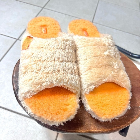 Ugg Fluff You Orange Fur Slide Slipper Mens Size 12 main image 6